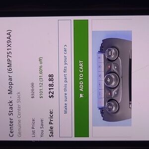 Dodge Journey Center Stack for Car Control